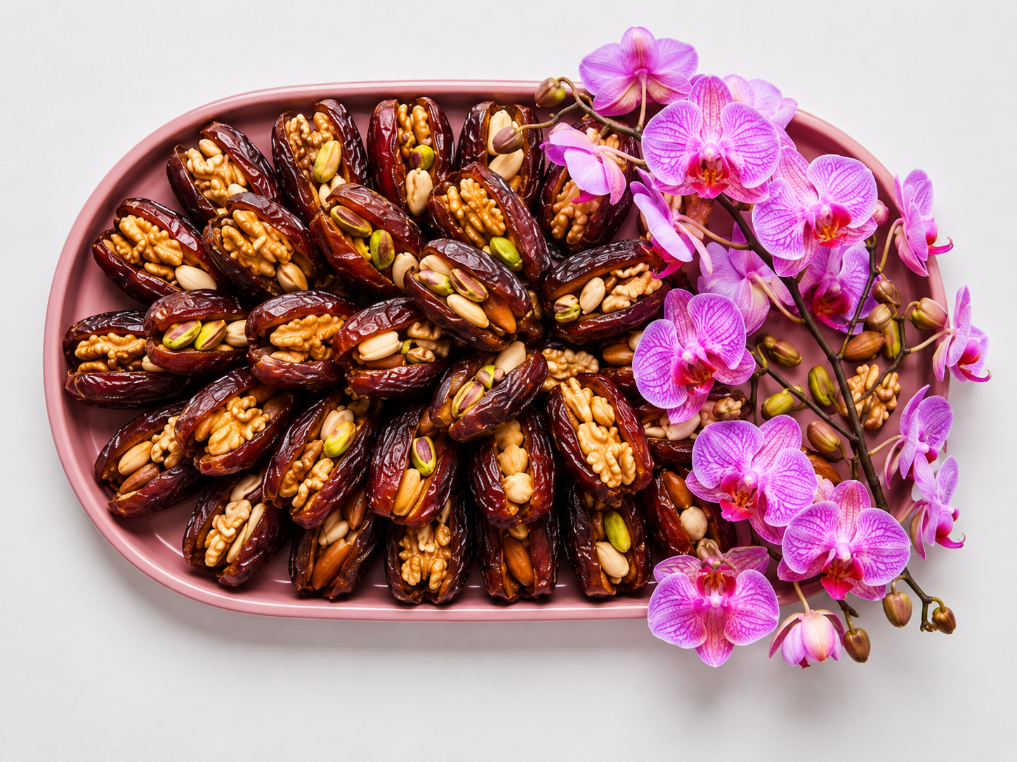 Maison Ward premium dates with floral accents