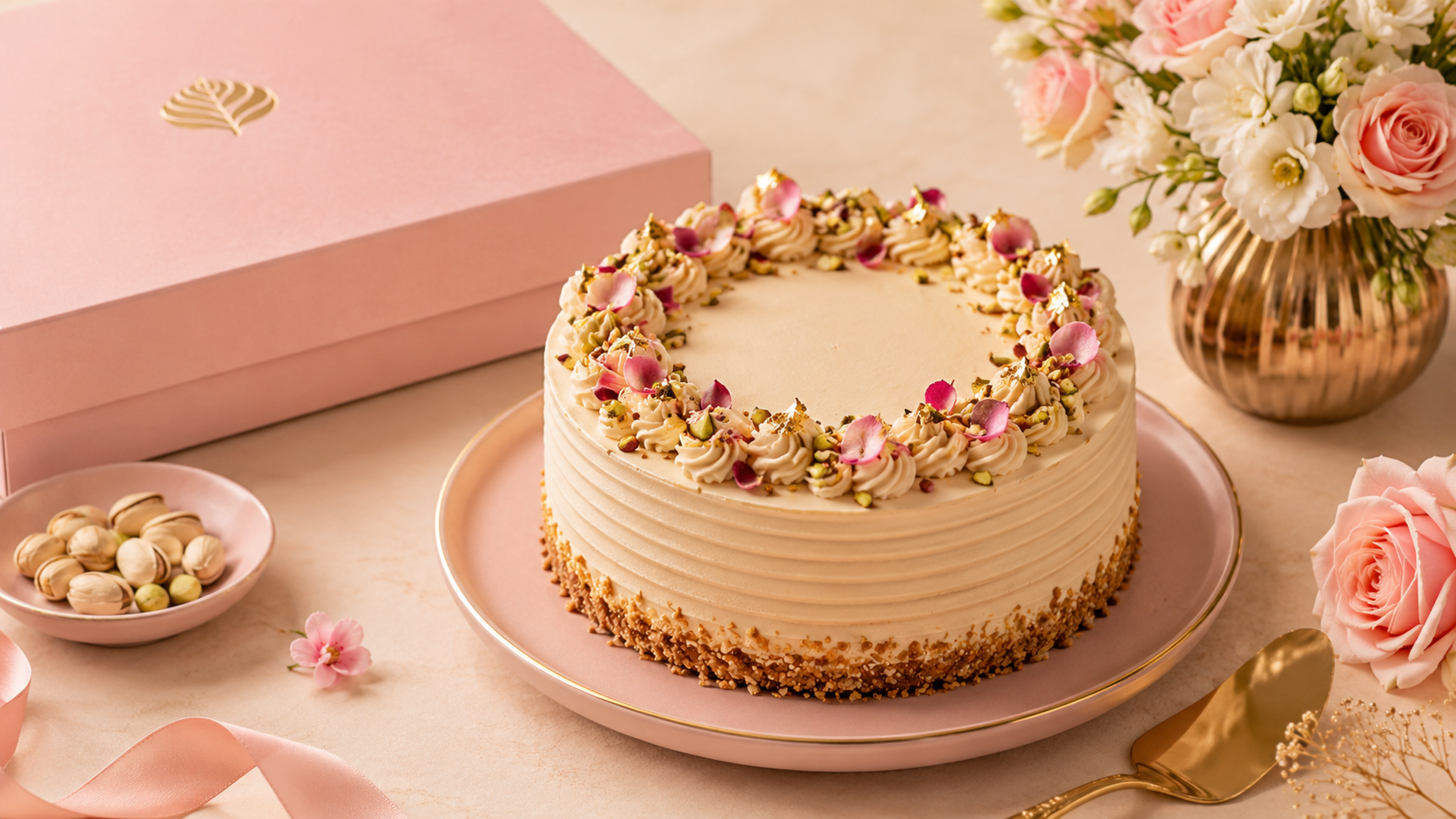 Maison Ward luxury cake presentation